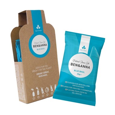 1 - Shower Gel Flakes Blue Basil