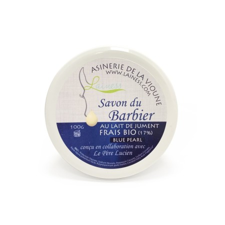 1 - Sapone da barba al Latte di Giumenta Blue-Pearl