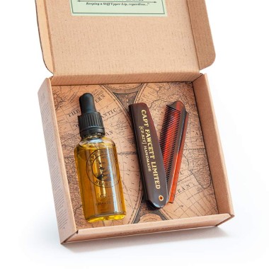 1 - Private Stock Beard Oil & Comb Gift Set